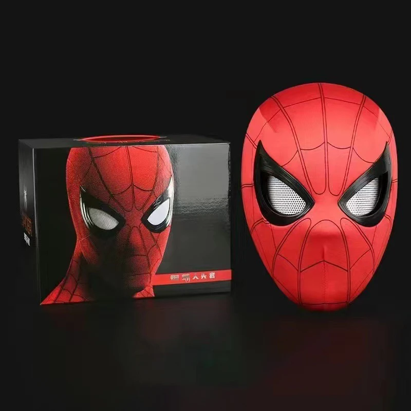 Spider Man Miles Masks Can Blink Cosplay Headgear Moving Eyes Model Party Props Elastic Toys Adults Kids Halloween ChristmasGift