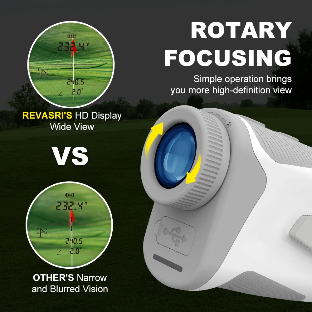 650/1090Yards MINI Golf Rangefinder 6X Laser Rangefinder with Slope Measurement