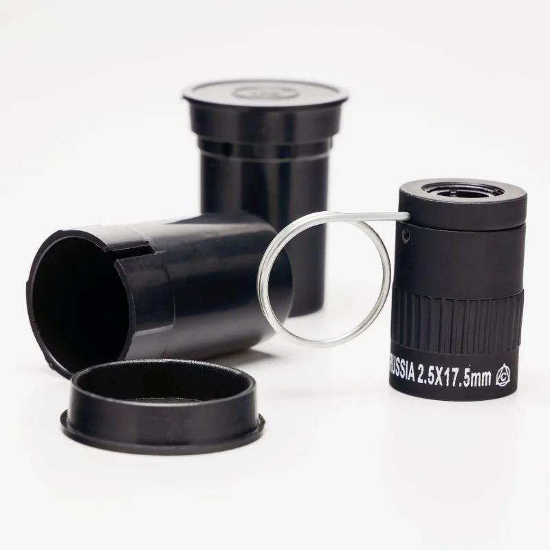 Mini Pocket Miniature Monocular Telescope, Student Finger Buckle Telescope, Hunting and Tourism, New, 2.5X17.5mm 5