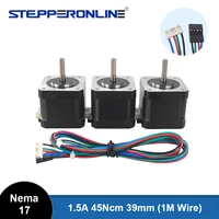 Nema 17 Stepper Motor 39mm 1.5A 45Ncm with Cable & Connector