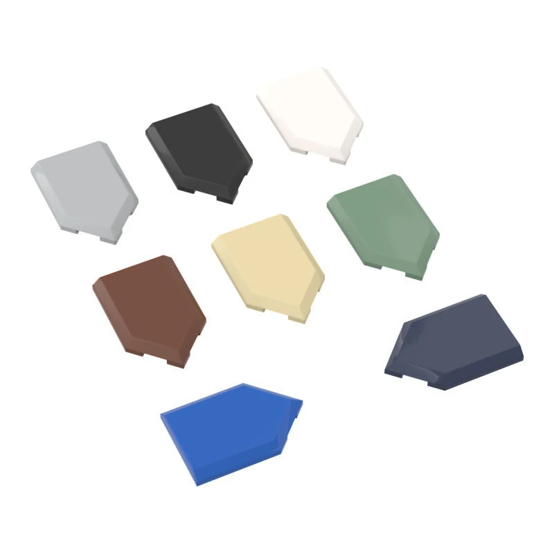 10Pcs MOC Parts 22385 Tile Special 2 x 3 Pentagonal