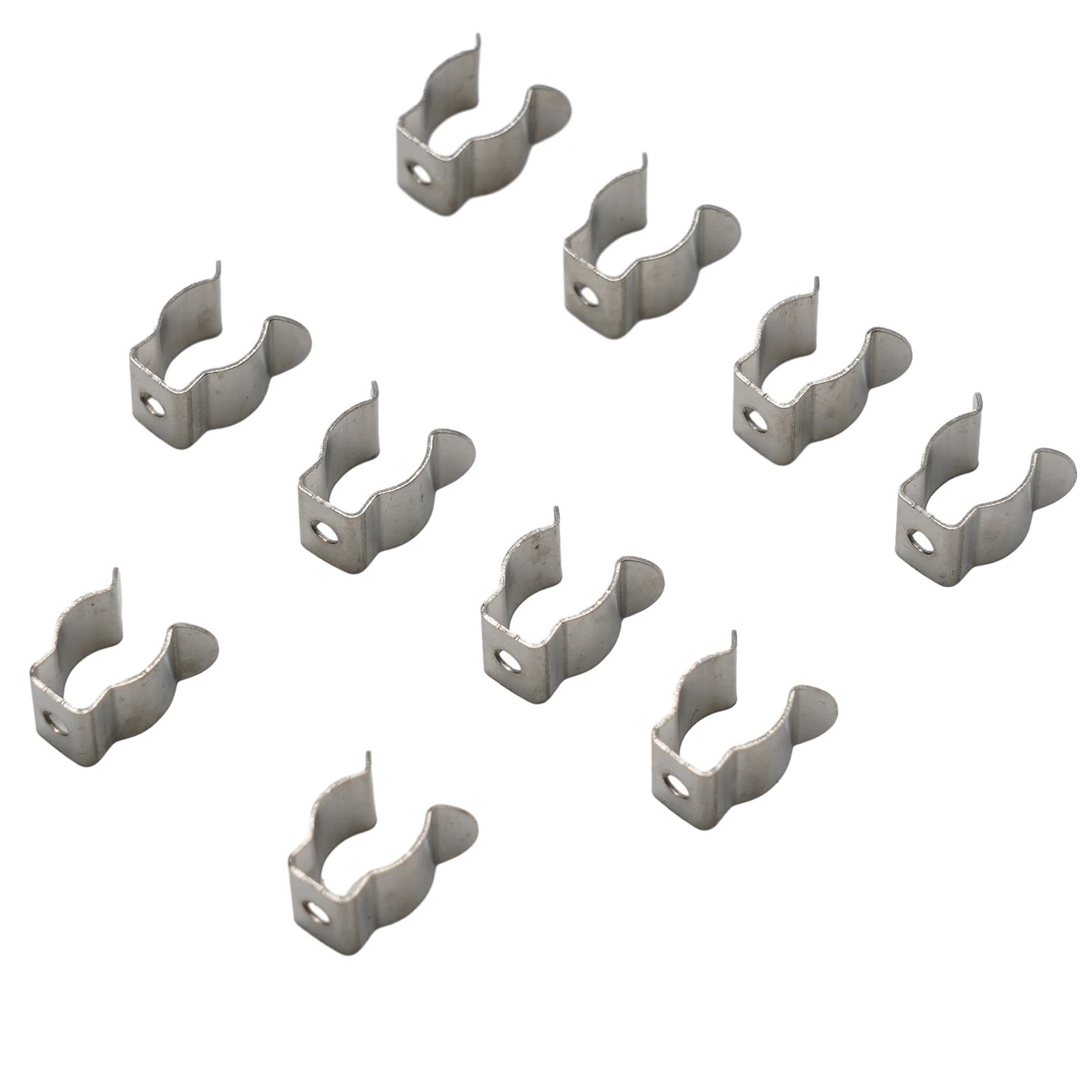 10pcs Spring Terry Clips Stainless Steel Narrow Base Tools 6mm-28mm Heavy Duty Tools Storage Hangers For Garages Sheds Hardwares