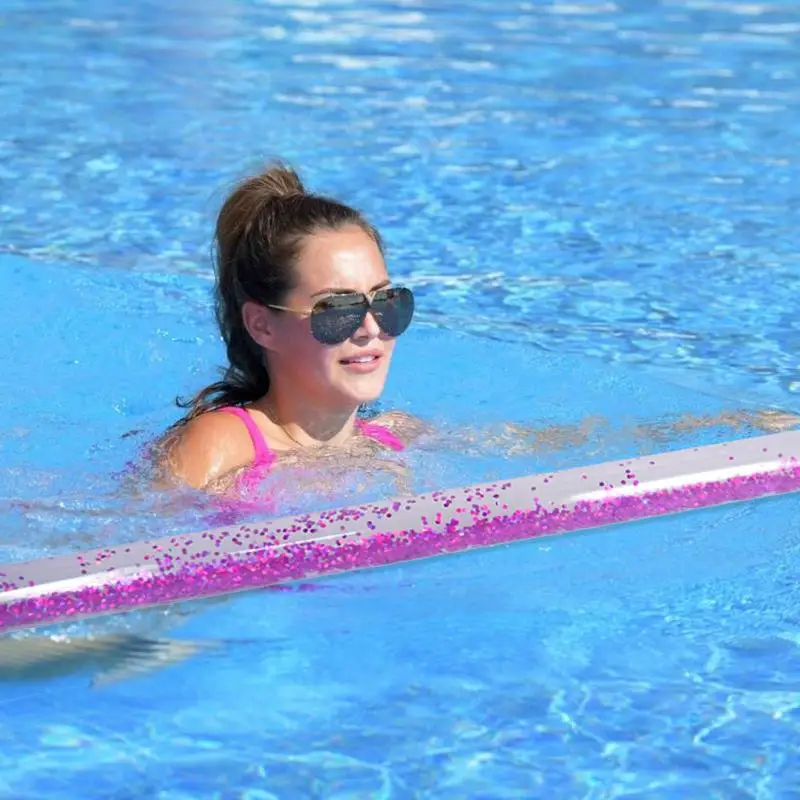 Inflatable Swim Float Pool Noodle inflatable pool float With Coloured Glitter Water Floating Noodle Floaties Inflatable Pool Floats For Kids And Adult