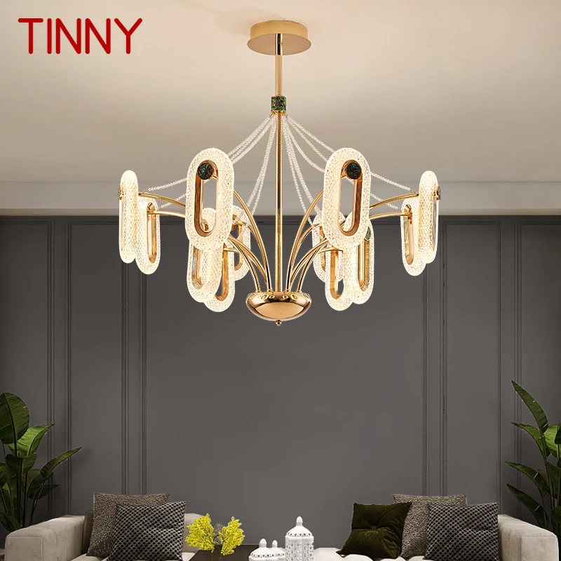 

TINNY Nordic Chandelier Lamp LED Fixtures Modern Creative Rings Pendant Lights for Home Living Dining Room Decor