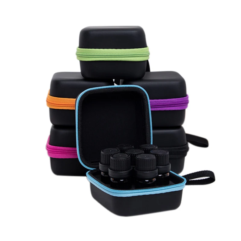 

7 Compartments 5ML Essential Oil Bottles Storage Bag Perfume Essential Oil Case Portable Travel Carrying Organizer