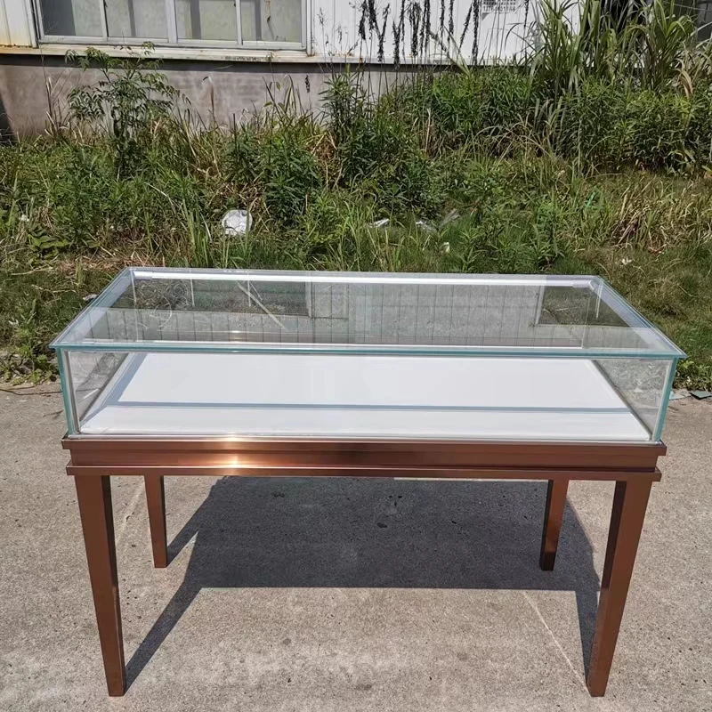 

Custom. luxury tempered glass jewelry store display cases lockable jewelry display showcase and counter for jewelry store