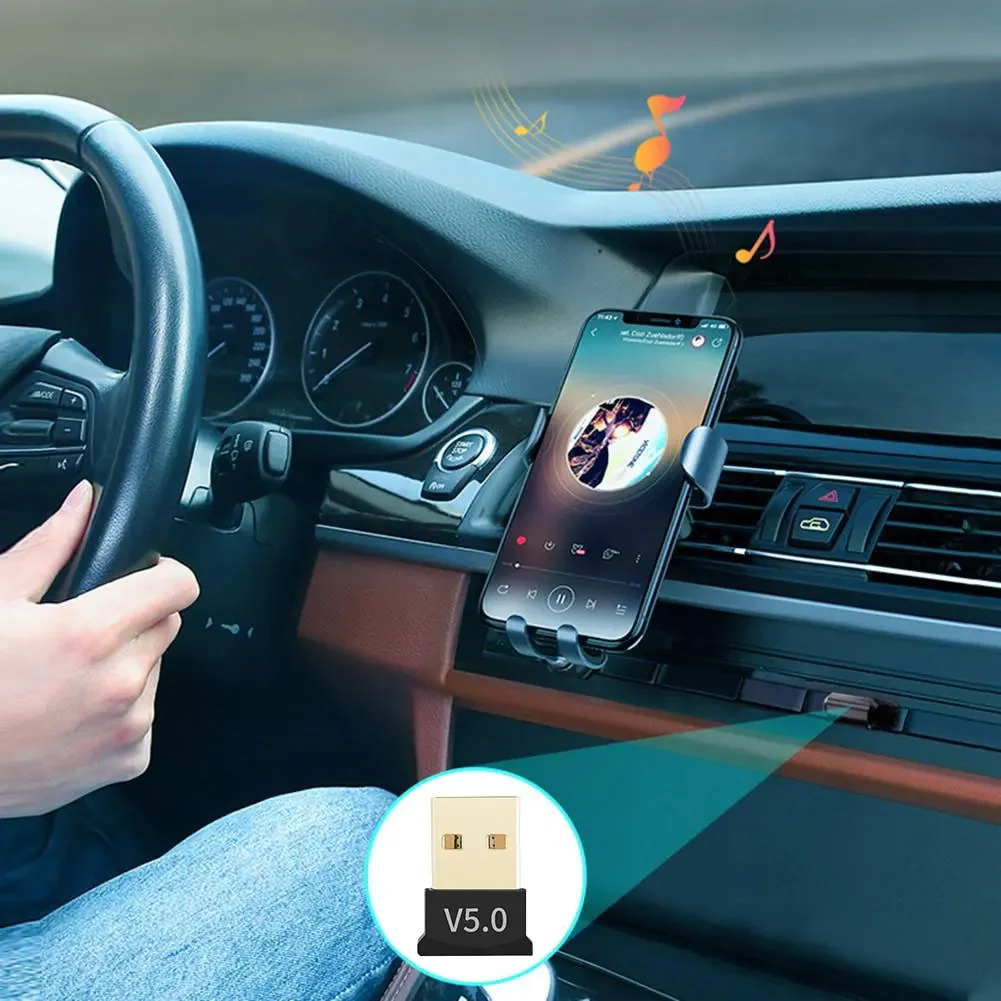 Wireless USB Bluetooth 5.3/5.1/5.0Adapter Dongle Adapter Support Computer Laptop For Windows  7/8/8.1/10/11/Vista/XP Transmitter