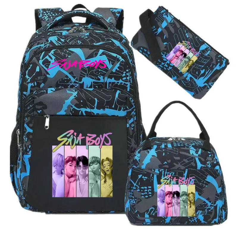Boys Girls KPop Demon Hunter Casual School Bags Waterproof Backpack Large Capacity Laptop Back To Schoolbag Travel Mochilas - 4