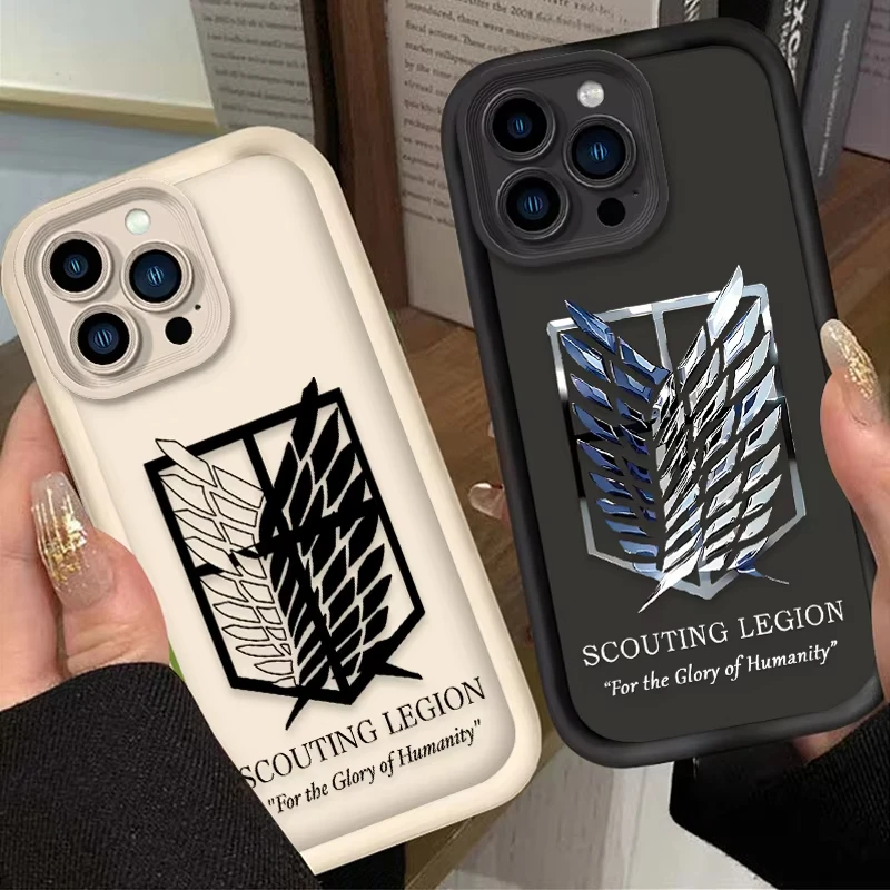 Attack On Titan Logo Soft Silicone Phone Case Cover