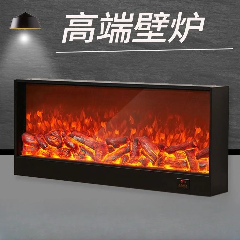 เตาผิงไฟฟ้า LED จำลองเปลวไฟ ตู้ตกแต่งในตัว เครื่องทำความร้อนในบ้าน ของตกแต่งเตาผิง เตาผิงไฟฟ้า 1