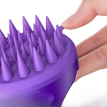 Spazzola Massaggiante per Cuoio Capelluto, Spazzola per Lavaggio Capelli, Pettine Massaggiante per Rimozione Forfora, Spazzola per Shampoo in Silicone Morbido