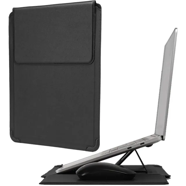 Étui en cuir pour ordinateur portable, support réglable, pour Macbook Air 13 14 15 16 pouces M5 M4 M3 M2 puce Mac Book Pro, housse pour tapis de souris 1