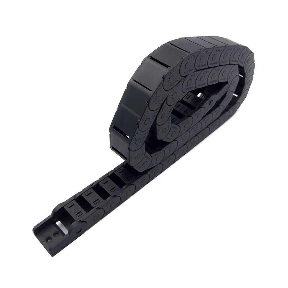 JFLO 1 Meter 15 Series Drag Chain Wire Carrier Cable Holder Protection Towline For CNC Tools Semi-enclosed Type Interior Opening