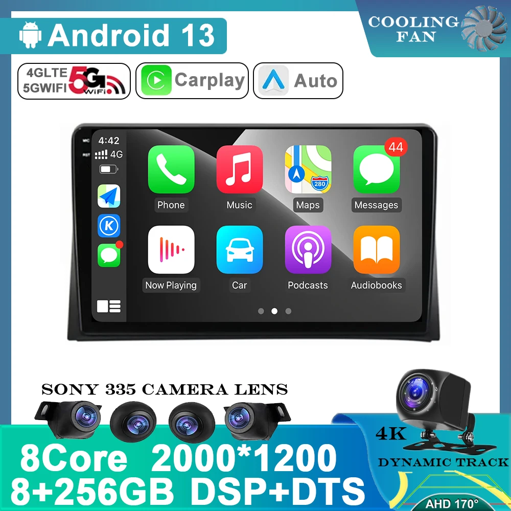 Android 13 Auto Auto Per Volkswagen Vw Multivan T5 2003 - 2015 Stereo Multimedia Monitor Radio Video Navigation Head Unit Player