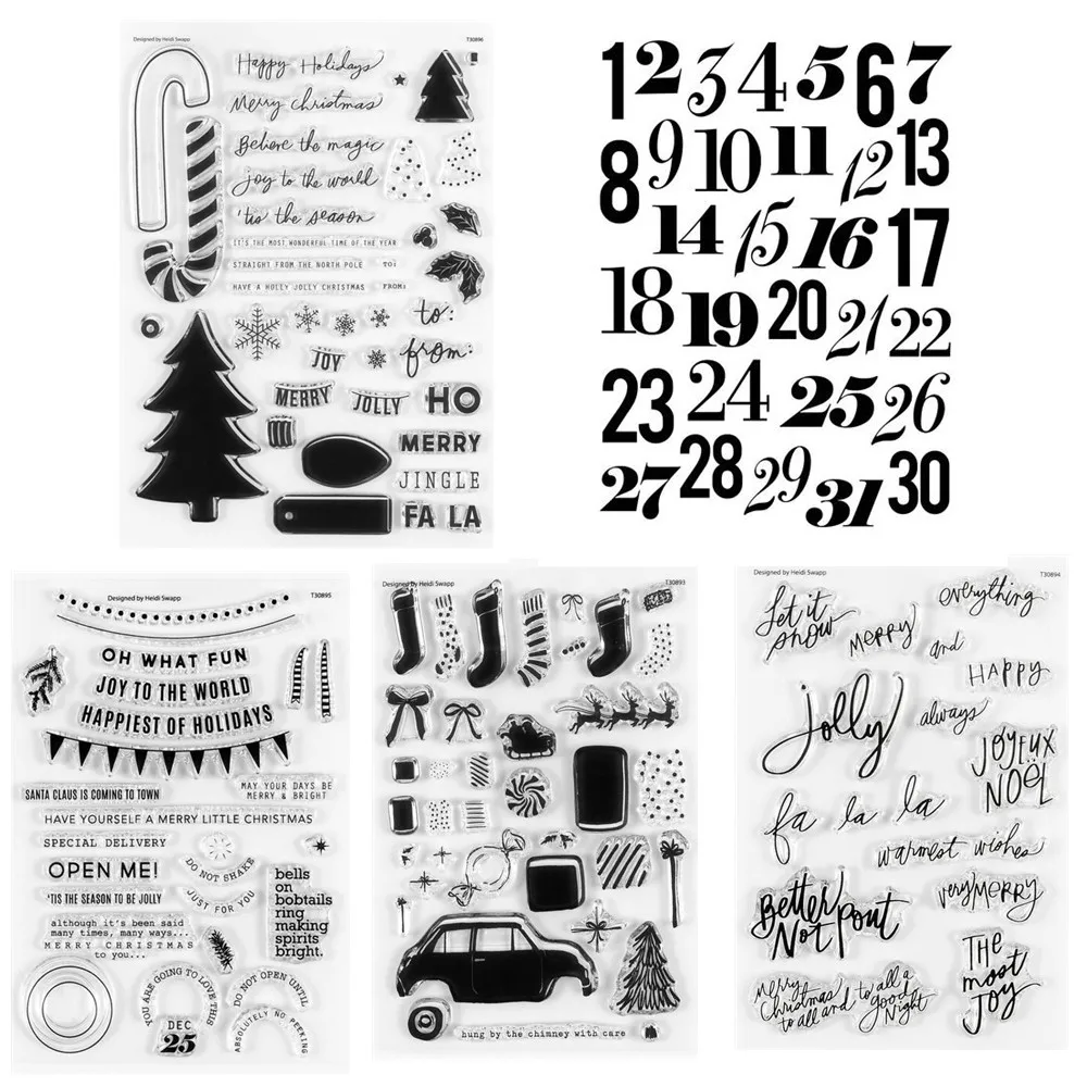 2023 새로운 영어 지우기 실리콘 스탬프/DIY Scrapbooking/앨범 장식 지우기 스탬프 시트 A6540에 대 한 인감