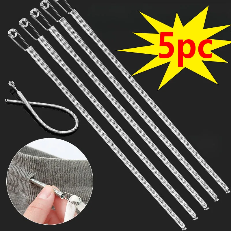 Rope Threading Tool Bendable Spring Drawstring Threader Clip Drawstring ...