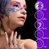 Mermaid Sequin Body Glitter Gel,LongLasting Glitter for Body Face Hair Eye Makeup,Music Festival Party Long Lasting Face Glitter 5
