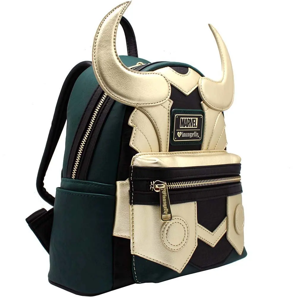 Mochila de Couro do Plutônio Chifre de Boi Bolsa para Portátil de Viagem Bolsa de Compras Disney Marvel Loki Thor Modelo Crianças Mochilas Estudantes Adultos 2 Computers & Electronics