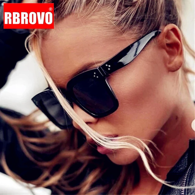 RBROVO Square Luxury Sunglasses Women 2023 Brand Designer Eyewear Man/Women  Luxury Glasses Vintage UV400 Outdoor Oculos De Sol