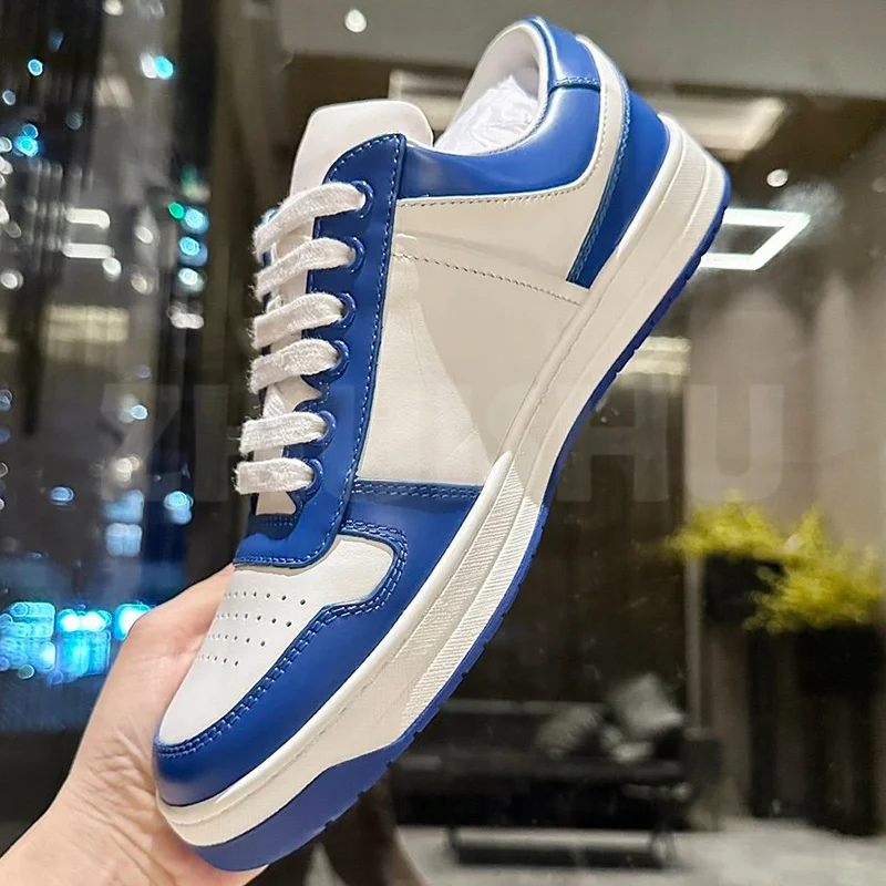 

Women Lace Up Flat Shoes Spring Autumn New Genuine Leather Upper Round Toe Mixed Colors Unisex Casual Shoes Versatile Loafers