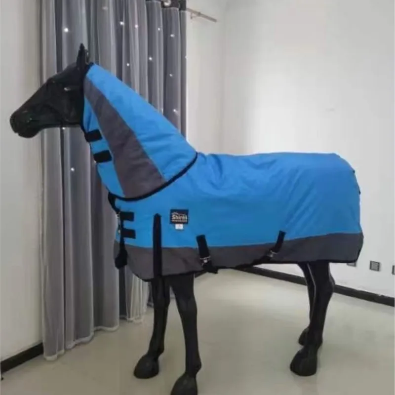 مستلزمات خيل New Winter Horsecloth Thickened Fleece-Lined Large Cold-Proof Horse Rug