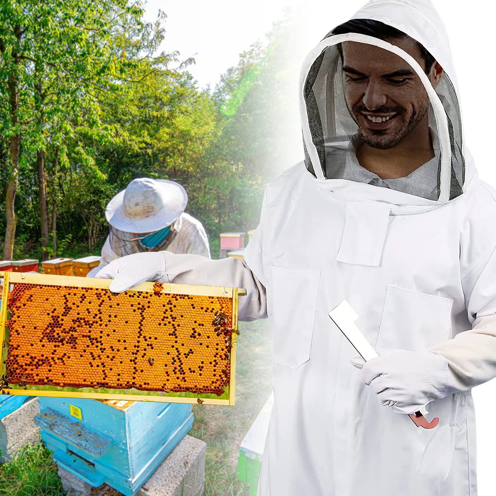super épaisse Comme sur limage l. Margot74 Combinaison de protection pour apiculture professionnelle protection contre les abeilles pliable N° 0
