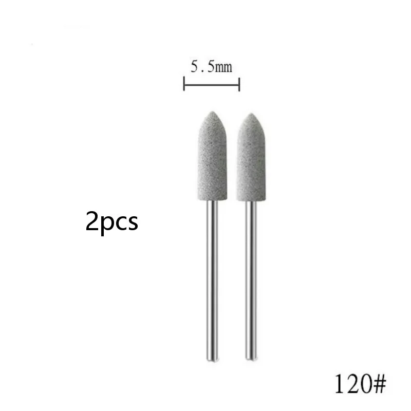Silicone Rubber Manicure Grinding Head - 2 Pack for Burr and Dead Skin Removal
