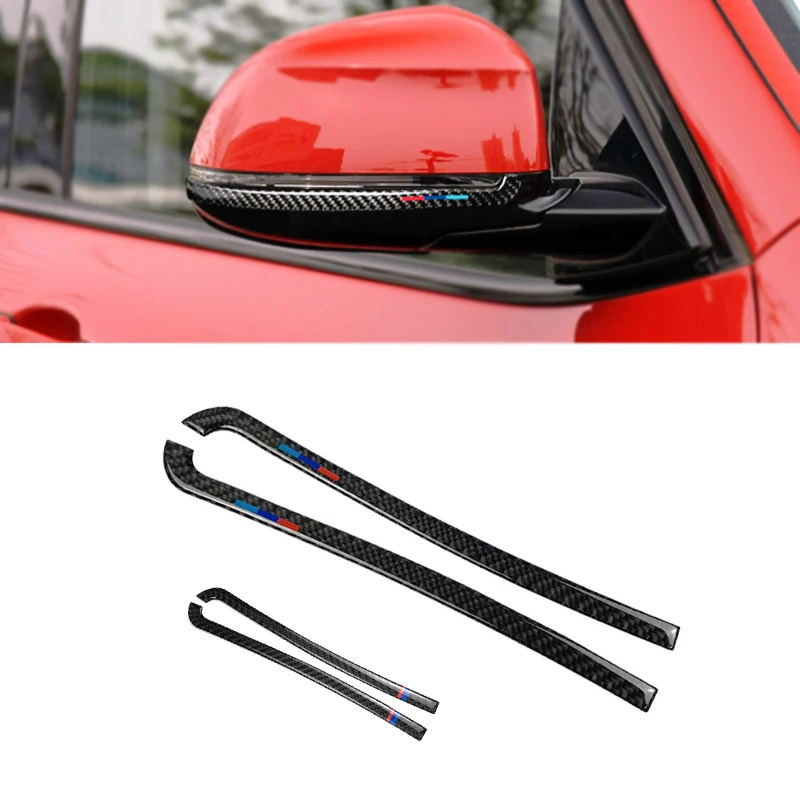 Bande Anti-Frottement Et Anti-Collision Pour Rétroviseur En Fiber De Carbone, 2 Pièces, Pour Bmw X3, X4, X5, X6, F25, F26, F15, F16