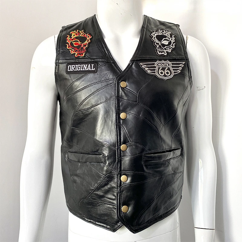 YOKE　シープレザーベスト Amazon | (ザバイカーズゾーン) The Bikersゾーン SOA メンズ