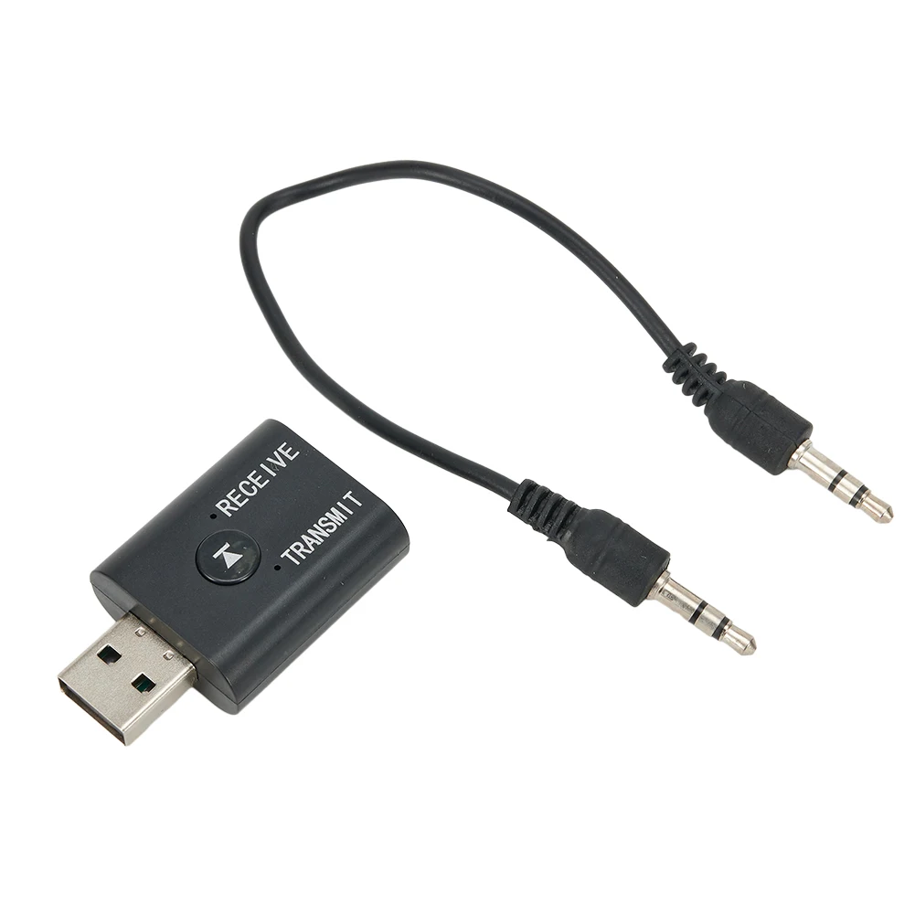

Durable Special Bluetooth Transmitter&Receiver USB 24 (Mbps) 3.5mm 5.0 ABS Accessories Audio Aux Adapter Black