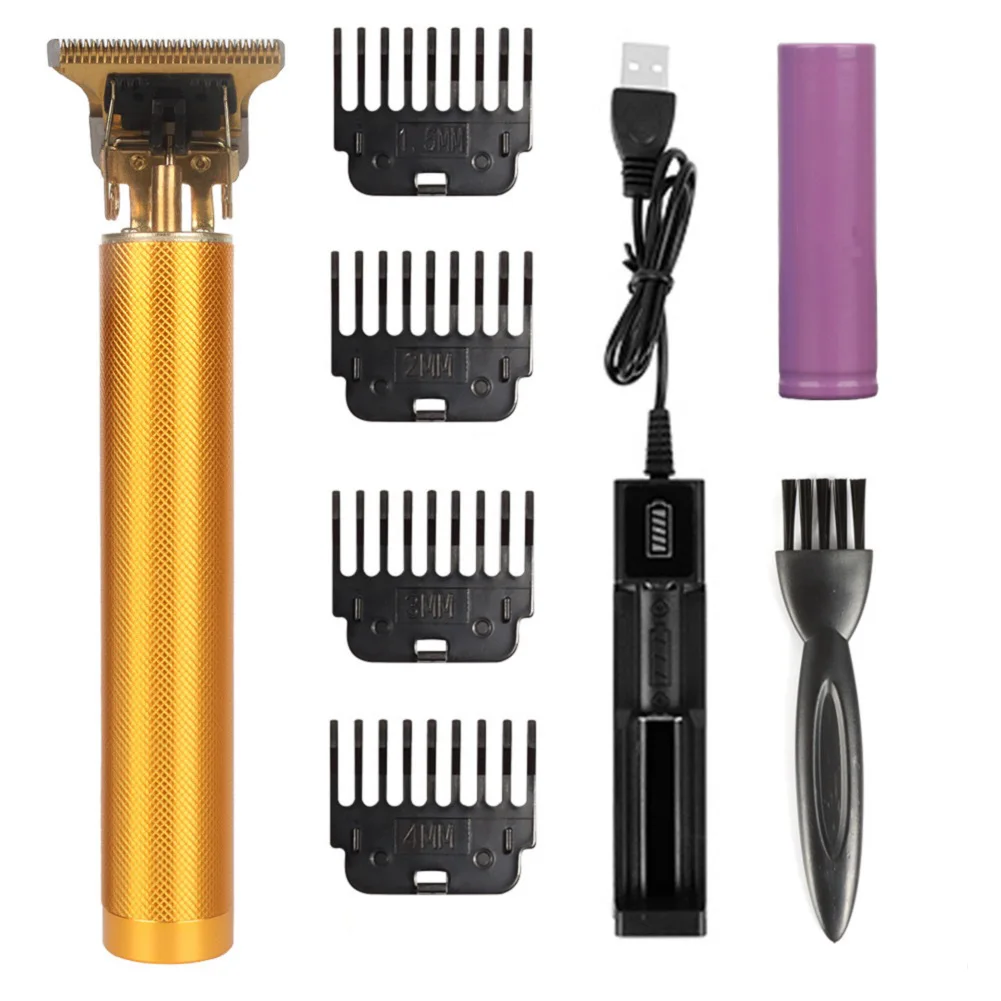 Electric Hair Clipper Practical T9 USB Beard Trimmer Oil Head Scissors for Men