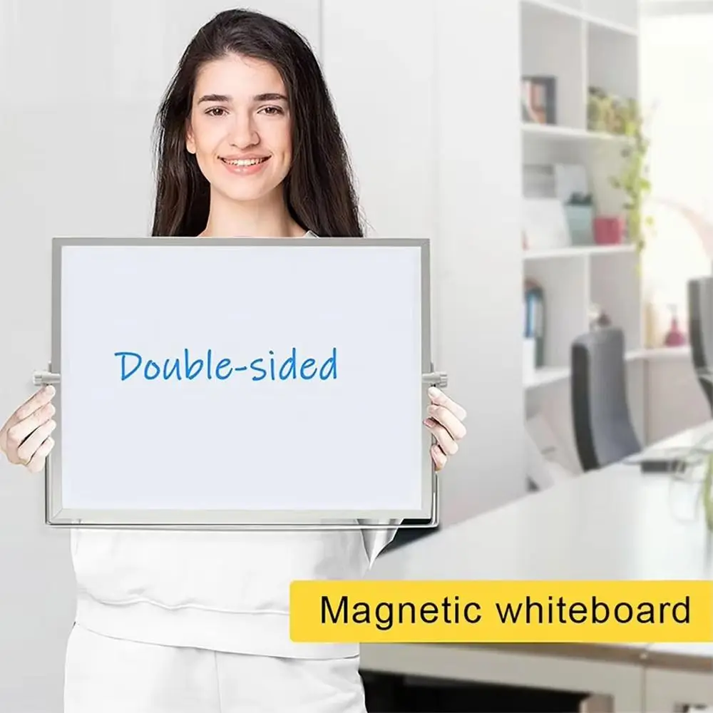 Portable Foldable Desktop Whiteboard Erasable With Bracket Writing Board Double Sided Use Message Board Home - 2