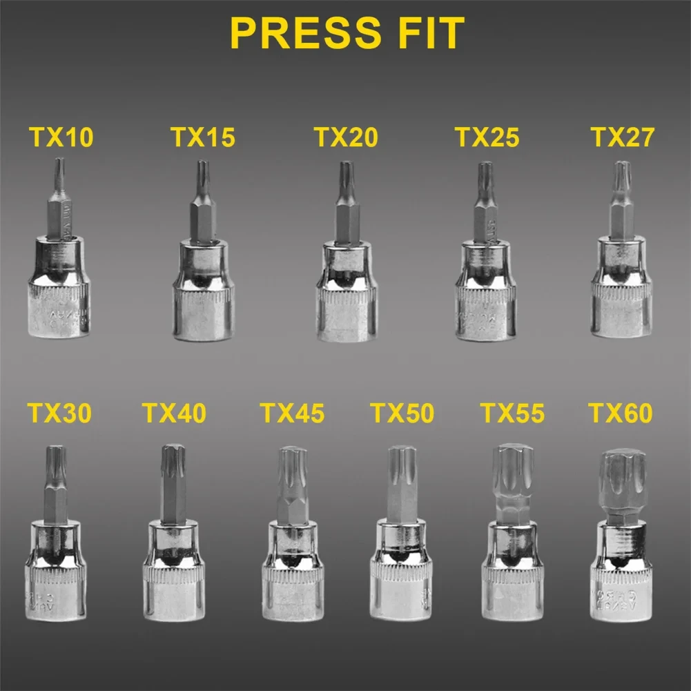 High Quality 34 in 1 Torx Star Socket and Bit Set Male/Female Electronic Safety Drill Driver Handheld Tool Torque Star Socket 3