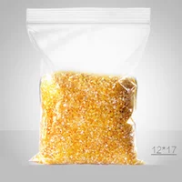 12x17cm 100pcs Clear More Thicker PE Zip-lock Bags - Zipper Grip Reusable Plastic Pouches Spare parts Daily Supplies Packaging 1