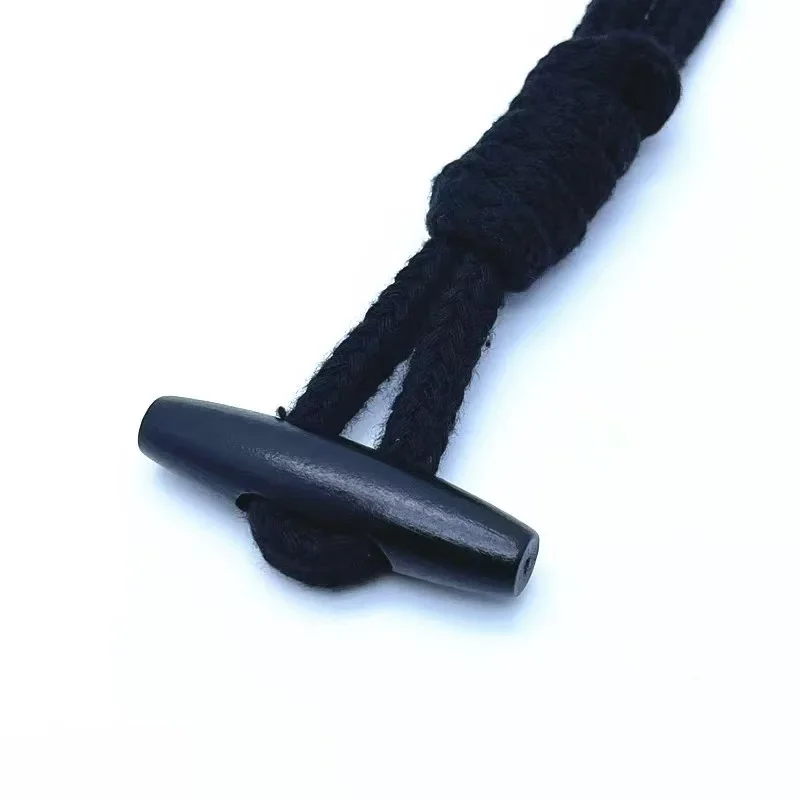 10pcs 30/40mm 7 색 천연 나무 토글 뿔 버클 나무 버튼 오버 코트 수제 타원형 마개 버튼 용 봉제 공예