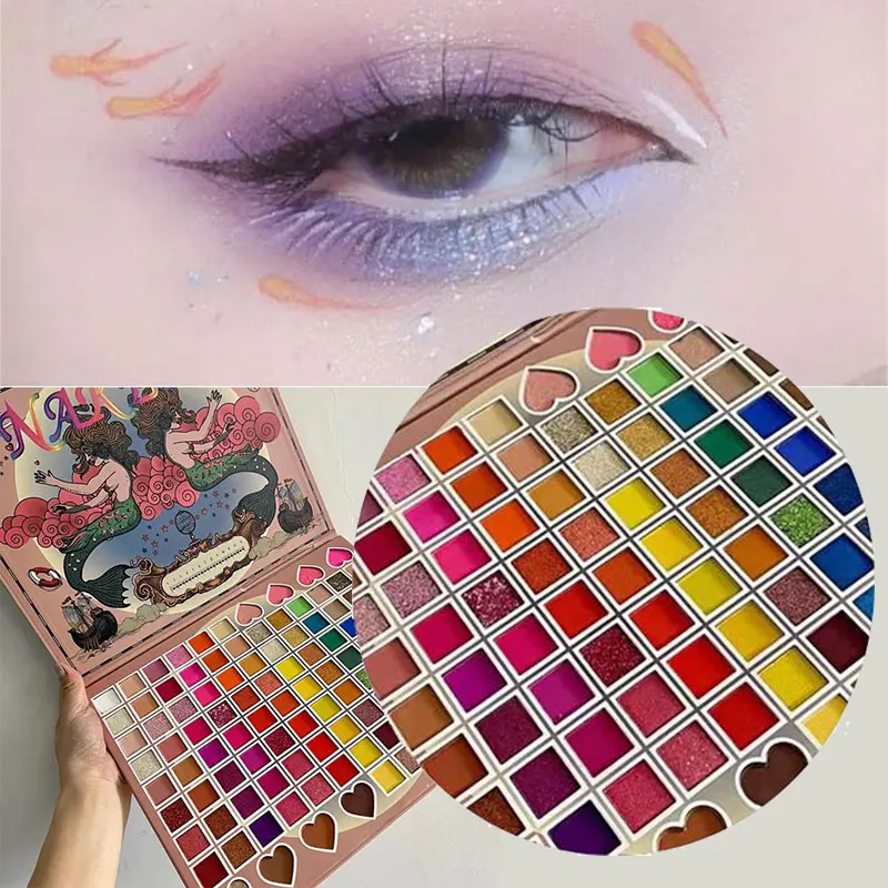 Tanio 108 kolorów Glitter Shimmer Matte Eyeshadow Palette profesjonalne długotrwałe