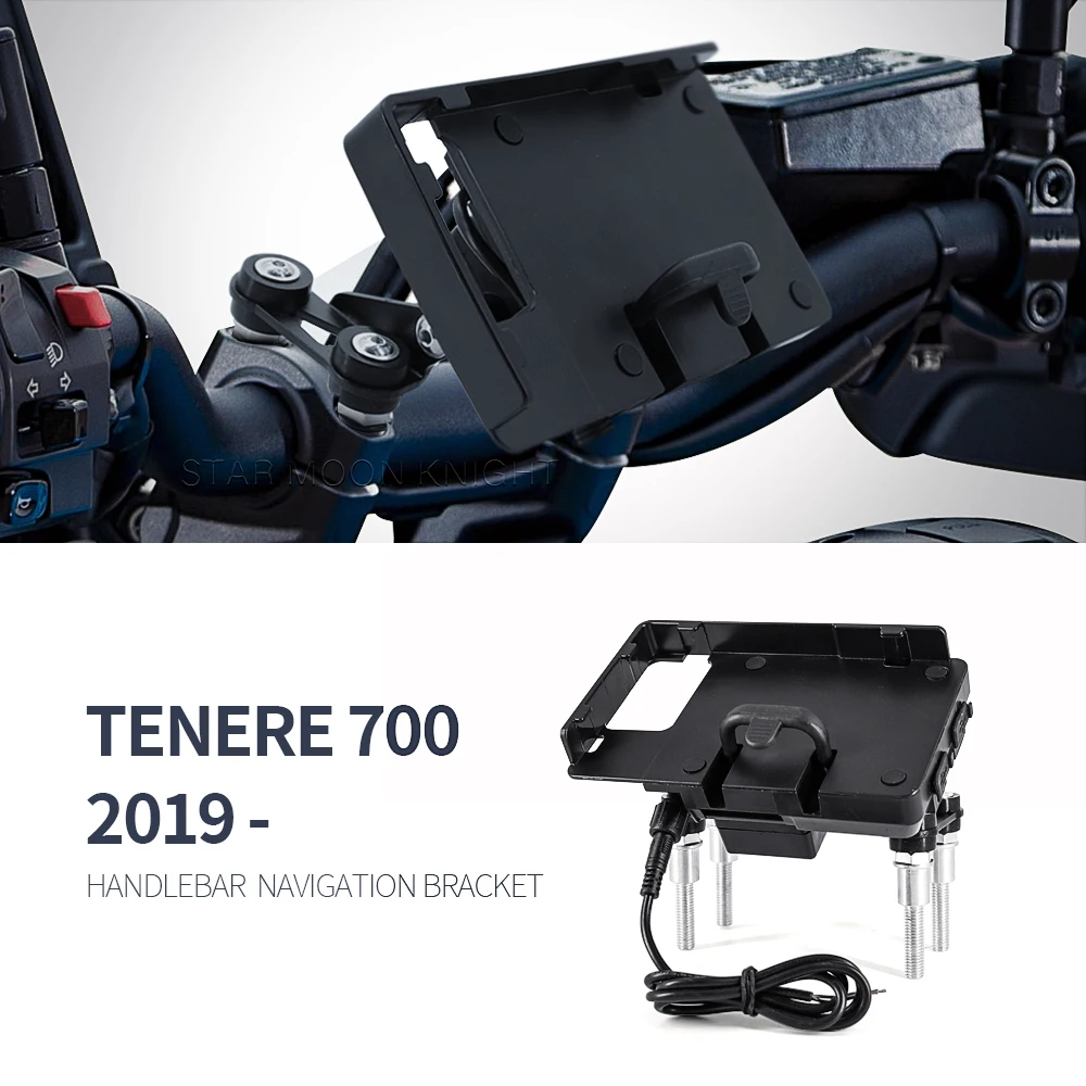 For Yamaha Tenere 700 T7 T700 XT700Z 2019- Motorcycle Handlebars Stand Holder Phone Mobile Phone GPS Navigation Plate Bracket