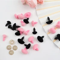 DIY Plastic Doll  Accessories Plant Plush Pink Triangular Nose Teddy Bear Toy Making Doll Material Needle Felting Bear Doll Toys 2