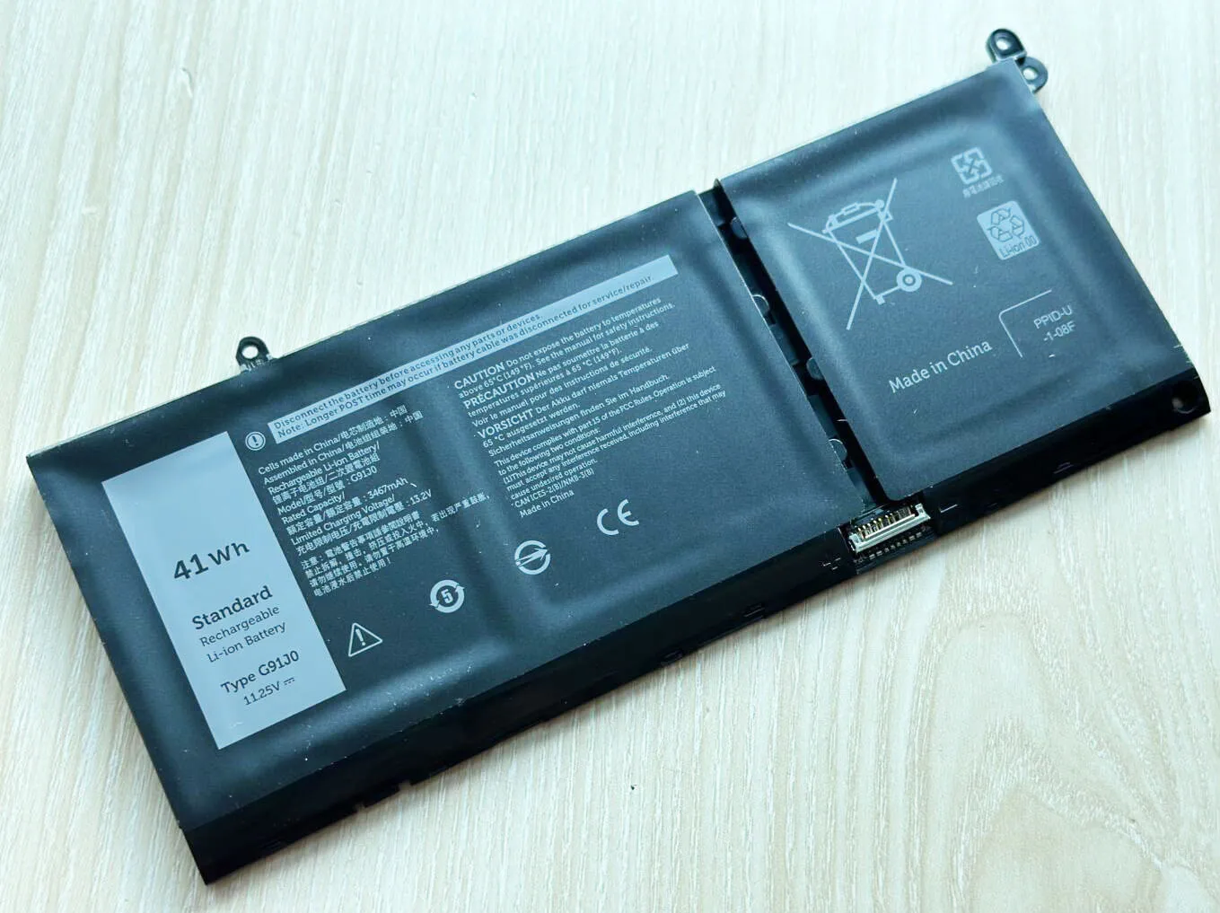 Nova Bateria G91j0 para Latitude 3320 3420 3520 para Inspiron 15 3515 3511 3520 5410 em 1 - Imagem 2