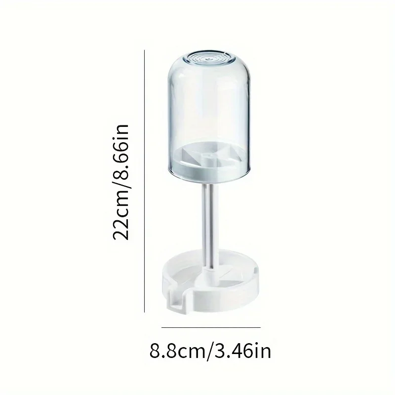 Toothbrush Holder Dust Cover Drainage Design Plastic Multifunctional Bathroom Toothbrush Cup Organizer