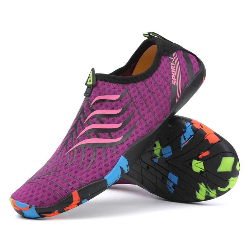 Unisex Barefoot Swimming Shoes Women Beach Sports Boots Quick Drying Water Zapatos De Hombre Elastic Mesh Gym Training Slippers