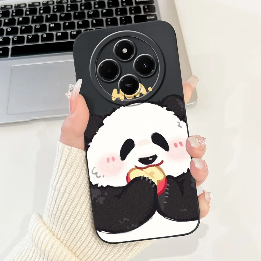 Cute Panda Rabbit Cartoon Soft Matte Silicone Back Cover Case