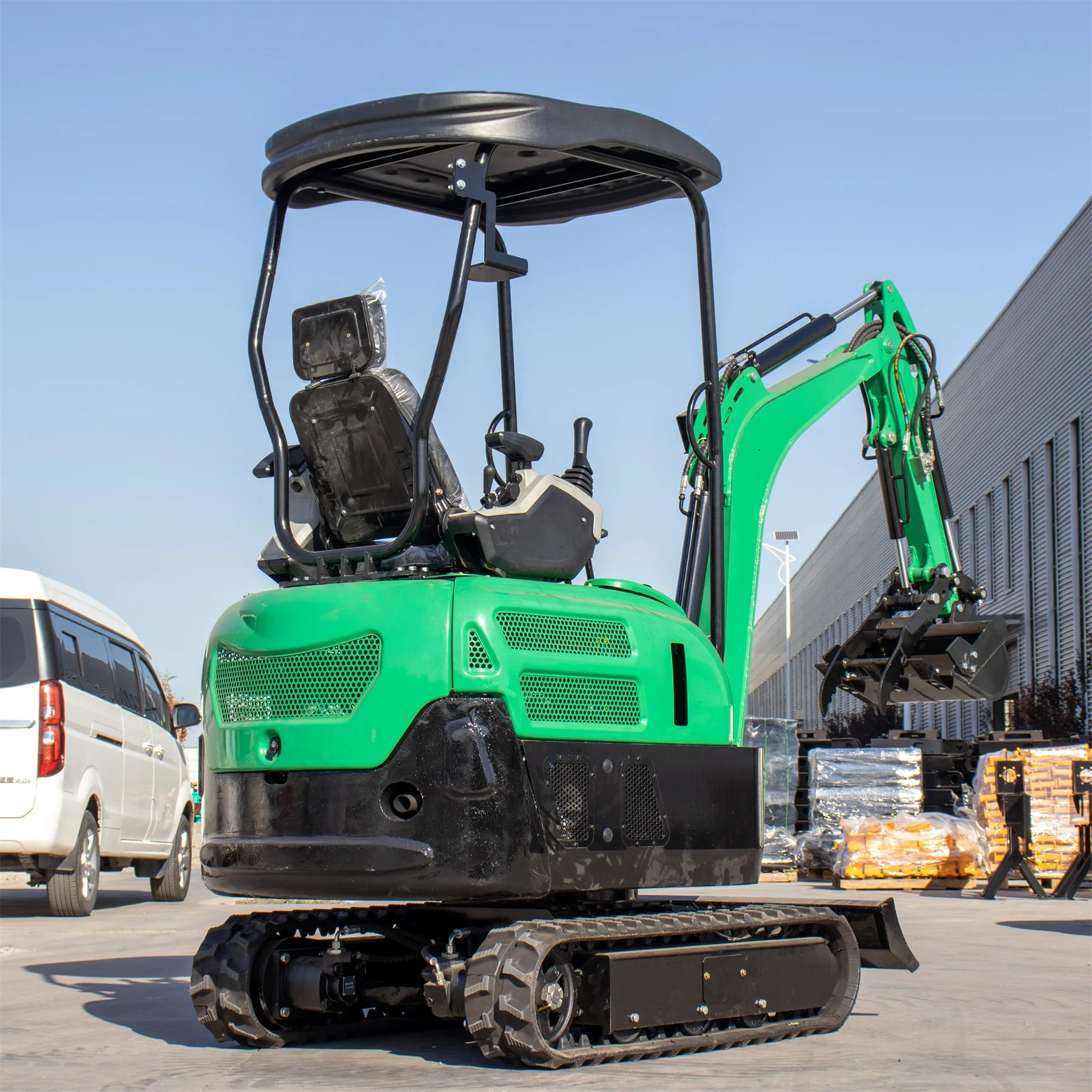 Mini excavadoras HT18, excavadora pequeña de 1,8 toneladas, 1,5 t, con oscilación