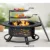 36 Inch Outdoor Fire Pit with 2 Cooking Grates, Wood Burning BBQ Grill Bowl and Cover for Backyard Patio 1
