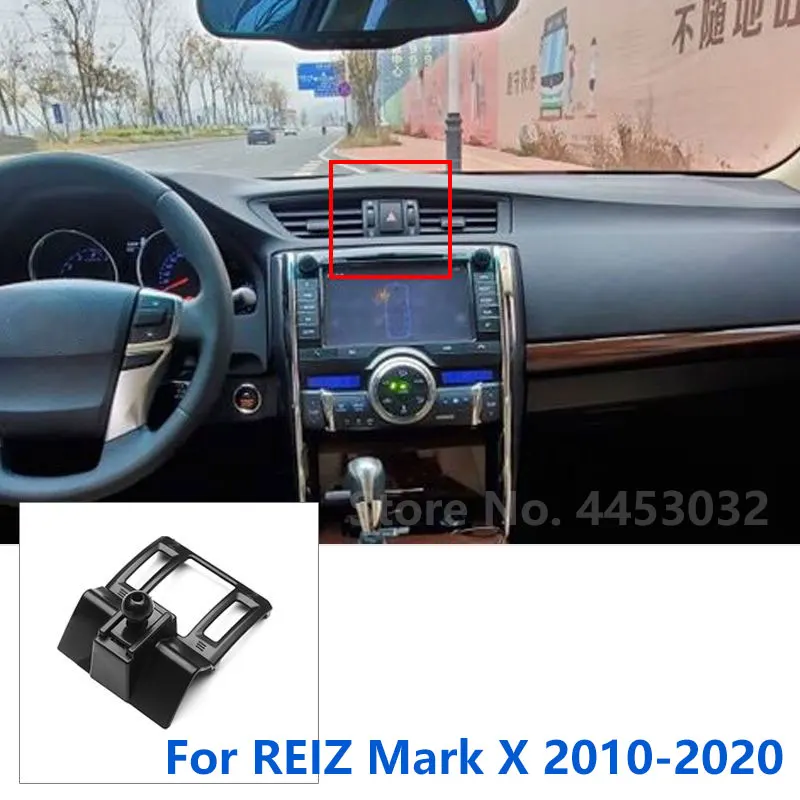 Special Mounts For Toyota REIZ Mark X Car Phone Holder GPS Supporting Fixed Bracket Air Outlet Base Accessories 17mm 2010-