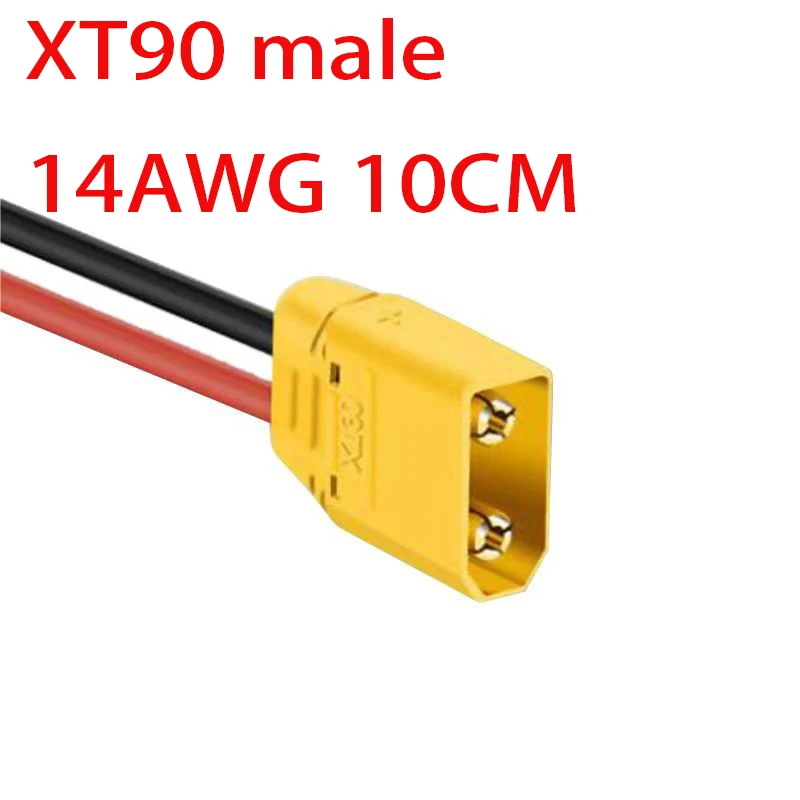 14AWG 10CM XT60 TX90T Plug (male and female) Aircraft model extended transfer electric adjustable silicone cable