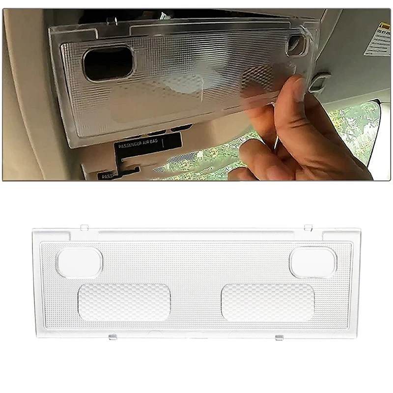 Car Front Overhead Dome Light Cover Headlight Lens Cover For Chevrolet Tahoe Suburban 1500 2500 3500 HD Avalanche For GMC Envoy Yukon XL