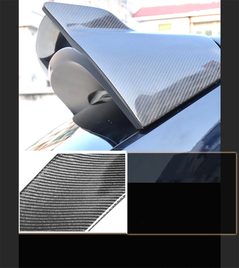 For Porsche Cayenne 985.2 GTS S 2015 2016 2017 Real Carbon Fiber Spoiler High Quality Rear Wing Trunk Door Top Roof Splitter - - Racext 23