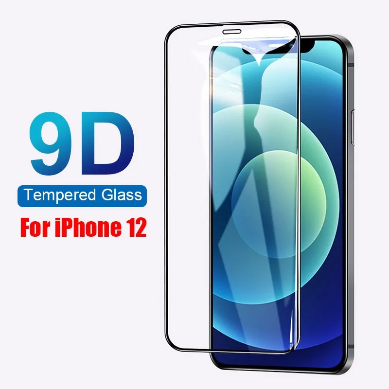 

Закаленное стекло 9D для защиты экрана IPhone 11 Pro Max 14 12 X s XS XR, пленка из закаленного стекла для IPhone 13 Mini 7 8 6S Plus SE