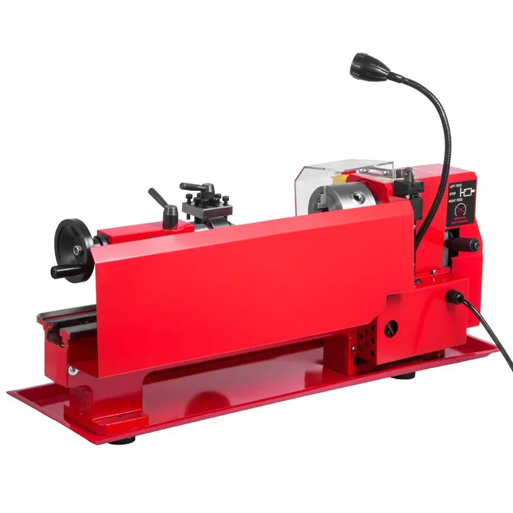 

Luxury Accessory Package 2250 RPM Variable Speed Metal Mini Lathe Bench Top Mini Metal Milling Lathe
